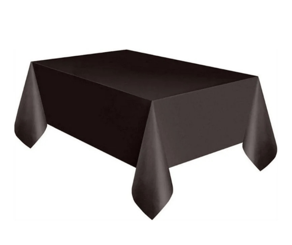  Midnight Black Disposable Tablecloth 